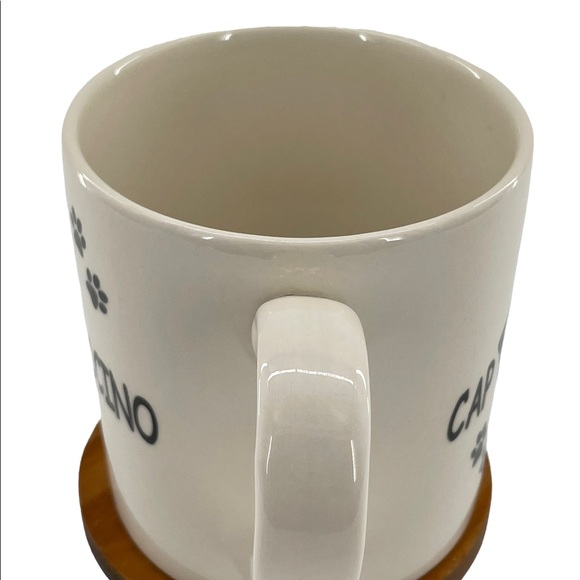 Royal Stafford Pottery Made in England "CapPUGccino" Coffee Mug w/ Pug & Paws - Picture 6 of 9